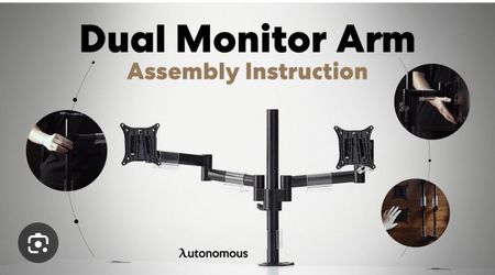 Autonomous Dual Monitor Arm Mount