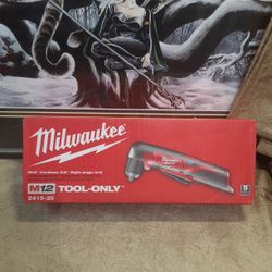 NEW MILWAUKEE M12 RIGHT ANGLE DRILL 