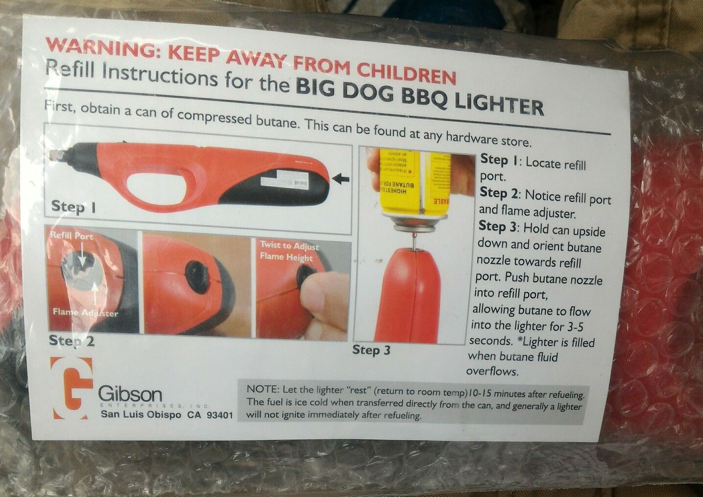 Big dog bbq lighter new