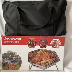 Portable Foldable Charcoal Grill – Brand New