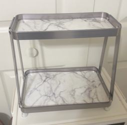 Lewono 2-Tier Bathroom Vanity Organizer – Silver