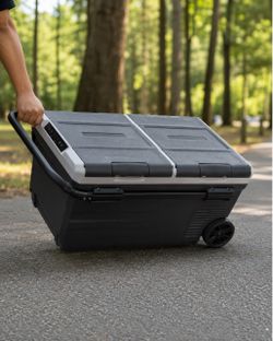 Dual-Compartment Portable Car Fridge/Freezer – $169.99
