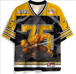 Zenitsu Agatsuma Demon Slayer Football Jersey