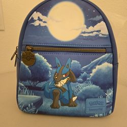 Loungefly Lucario Mini Backpack Purse Bag Pokemon