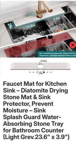 New Stone Faucet Mat