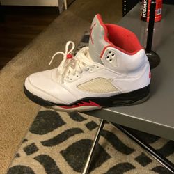Fire Red 5’s Size 10