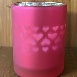 Votive/Tea Lite Glass “Heart” Candle Holder