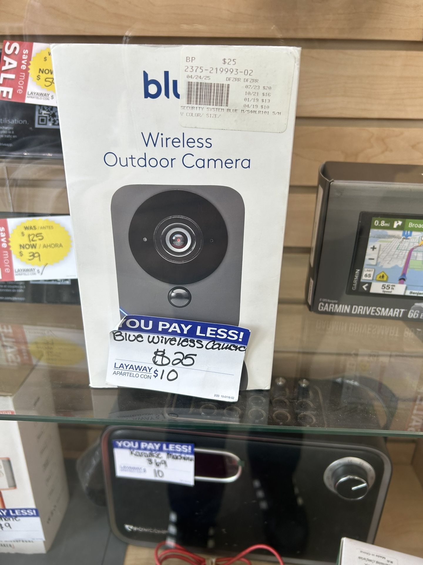 Blue Wireless Outdoor Camera