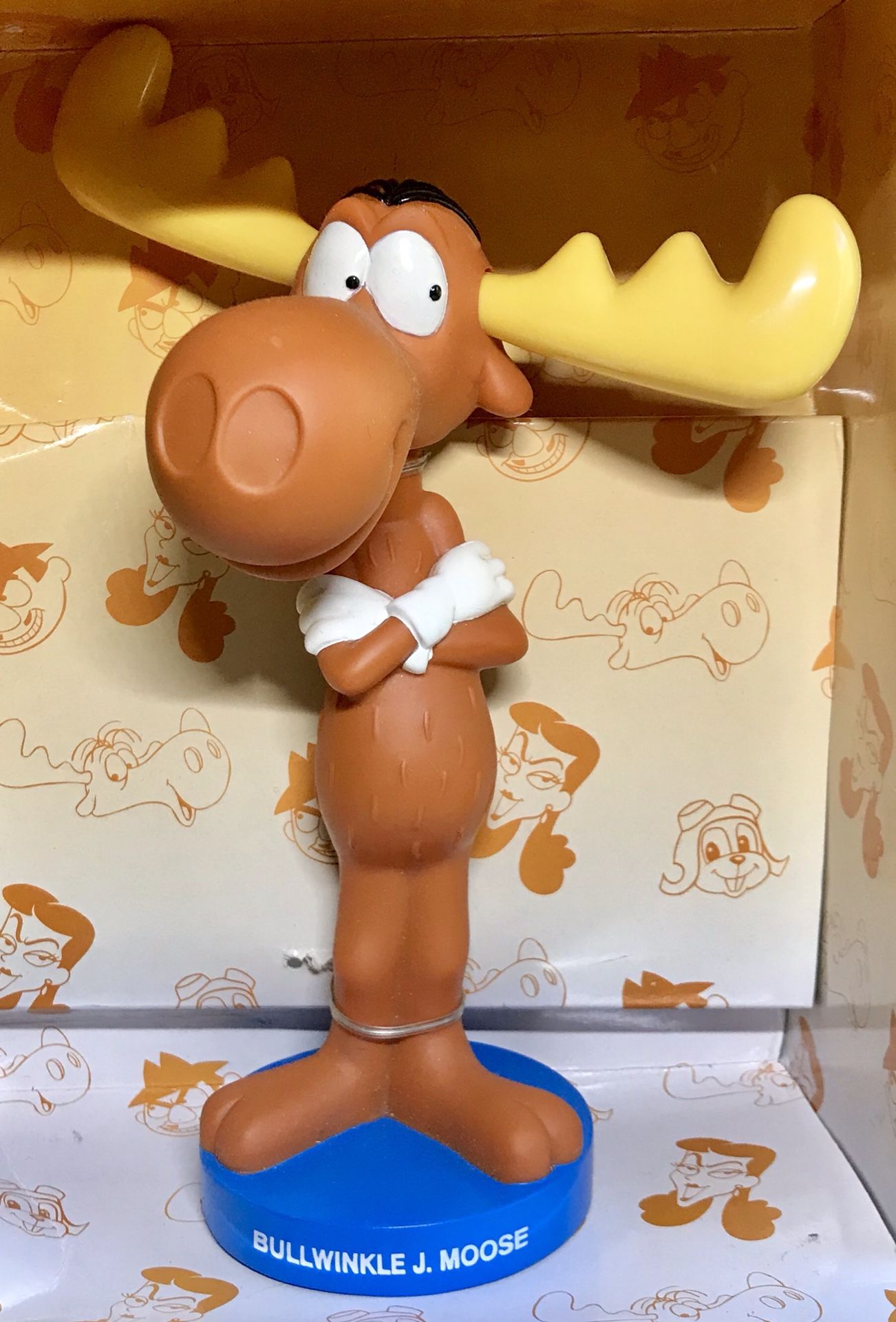 Vintage The Adventures of Rocky & Bullwinkle Bobble Head