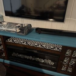 TV Stand With Electric Fireplace 