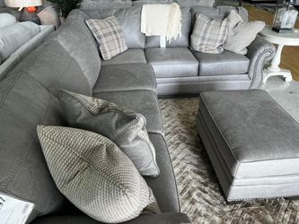 Ashley Olsberg Sectional Sofa Reversible Seat Cushions for Sale