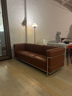 100% cognac leather, Thorbald & Design Sofa and Armchair