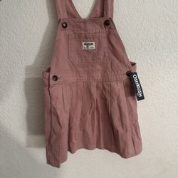 Oshkosh Girl  Overalls Dress New Size 4t