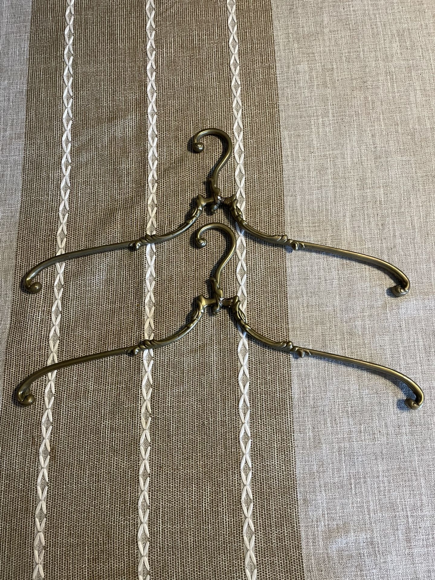 Heavy Antique Brass Hangers From Germany