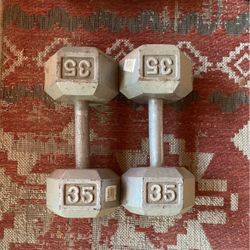 35lb Dumbbells 