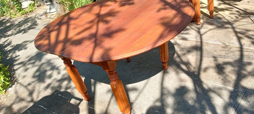 Super Expansion Small Antique Oak Dining Table