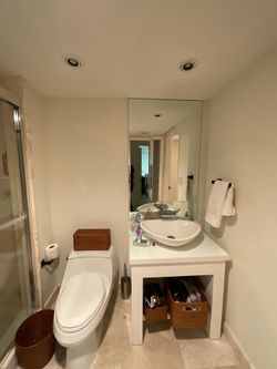 White vanity