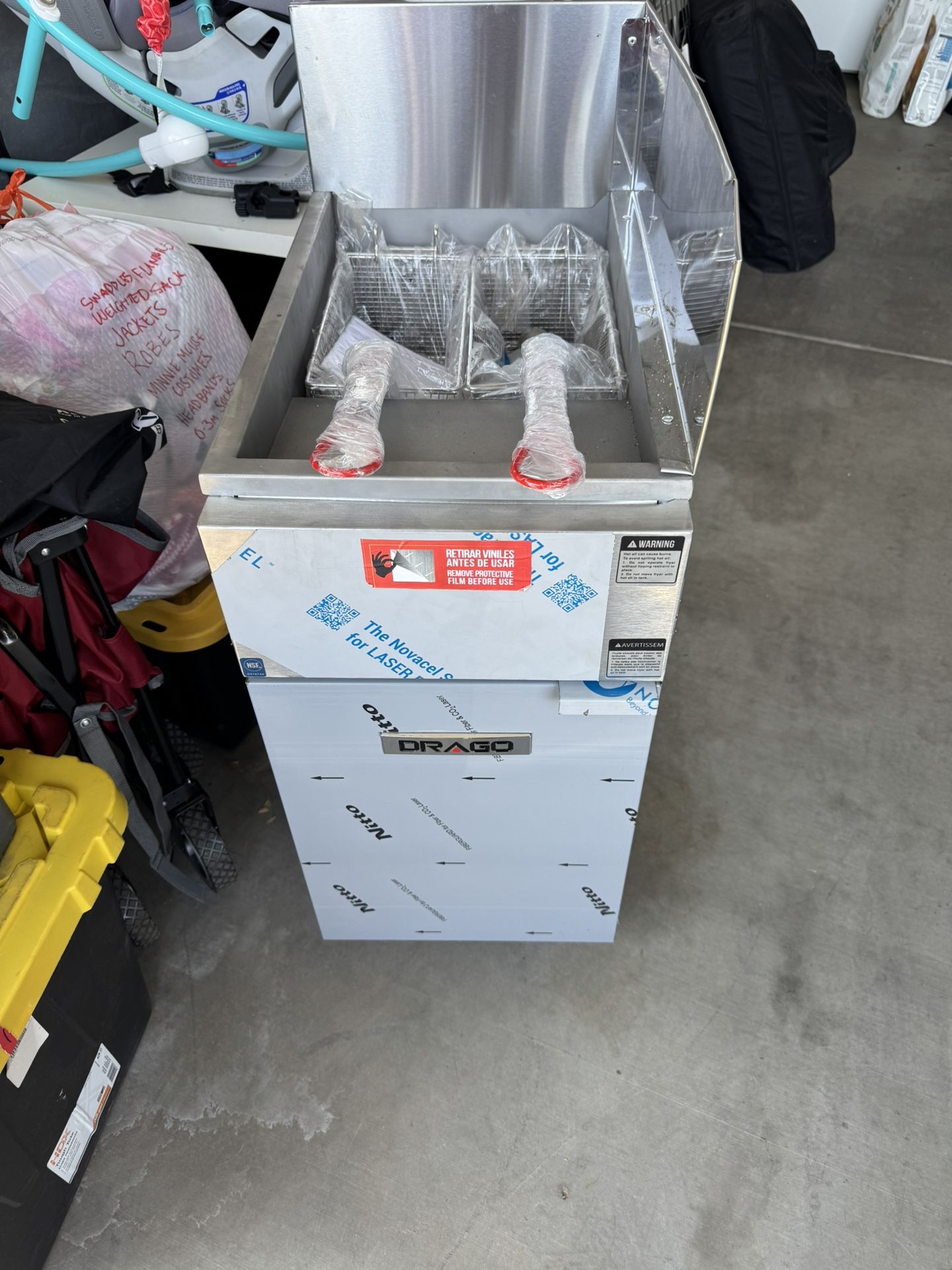 Brand New Drago 2 Basket Deep Fryer