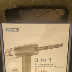 🌀 3-in-1 Compressed Air Duster, Inflator & Vacuum (Model: VC016) — Clean Smarter, Not Harder!
Ditch the canned air!