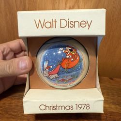 Walt Disney 1978 Schmid Christmas Ornament Mickey Mouse & Dumbo Vintage