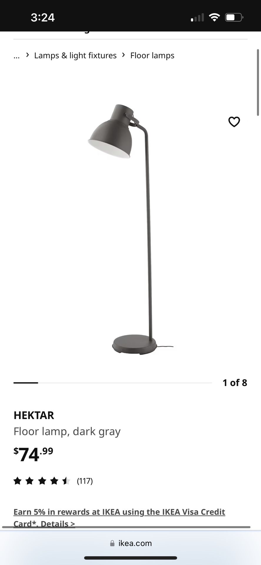 Ikea Floor Lamp - hektar
