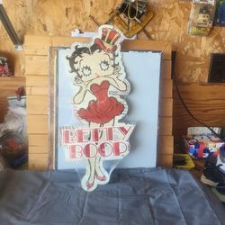 Adorable Betty Boop Showgirl Laser Cutout  10"x19"
