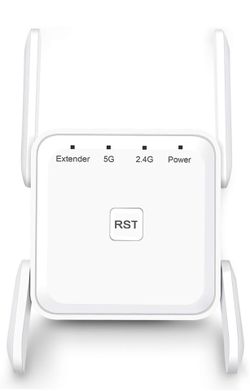 WiFi Range Extender, 1200Mbps WiFi Booster Repeater 2.4 & 5GHz Dual Band WPS Wireless Signal