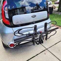(NEW) $129 KAC (2-Bike) Rack for SUV, Cars, Hatchback Mount fit 2” Anti-Wobble Hitch, Heavy Duty Bicycle Carrier