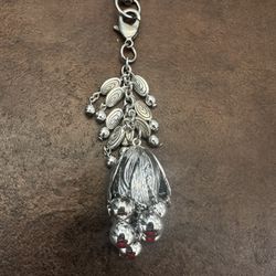 Chic Silver Bag Charm and Key Chain For Women