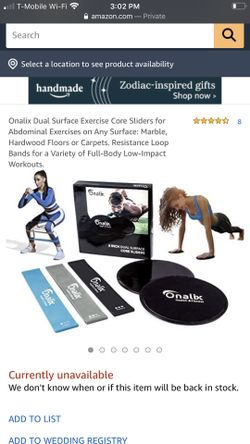 Core sliders (currently unavailable) + resistance bands