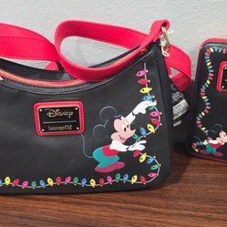 Disney Loungefly Purse/wallet set.