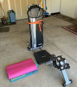 Total Gym Home Fitness System – Complete with Leg Trainer Attachment! OBO