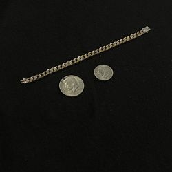 10k diamond cut cuban bracelet