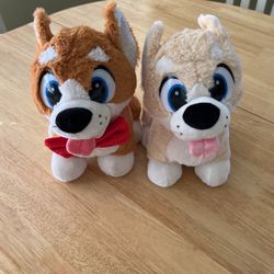 Dog Stuffed Animals (pair)