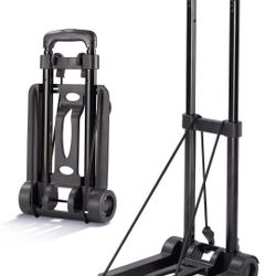 Jogtlyer Folding Hand Truck Lightweight,Foldable Dolly with 2 Directional Wheels,50 lbsDolly for Moving Travel Shopping Airport. New$50 Pick Up 