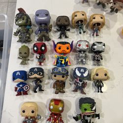 Funko Pop Marvel Lot Iron Man Captain America 
