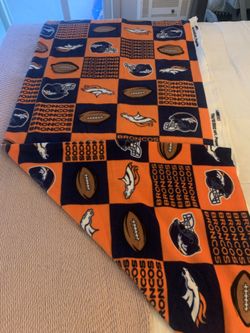 Broncos no sew fleece
