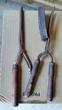Antique Hair Dressing Tools.