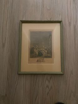 Vintage Augustin de Saint-Aubin French Framed Art