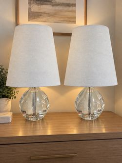 Pair of Crystal Table Lamps