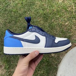 Nike Air Jordan 1 Low Obsidian Blue White Size 12