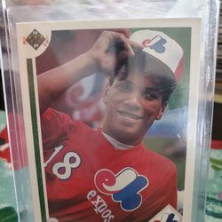 Montreal Expos Moises Alou Error 1991 Upper Deck Baseball Card 