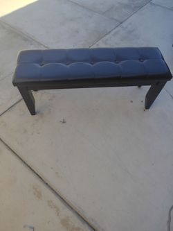 Leather bench