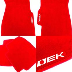 Honda Civic Red Carpet Floor Mats 4 Pieces NEW
