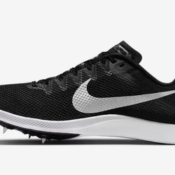 Nike Zoom Rival Distance Spikes Black/Silver DC8725-001 Men’s Size 6