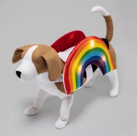 Rainbow Dog Costume Size LARGE