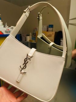 Mini Shoulder Bag White Leather