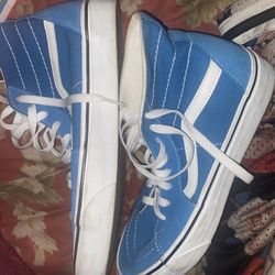 Vans High to baby blue