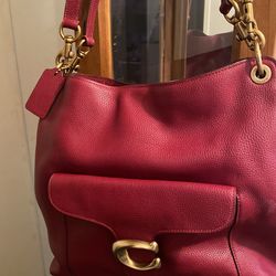 Burgundy Coach Handbag