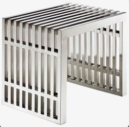 Solid stainless steel side table only $59!!!